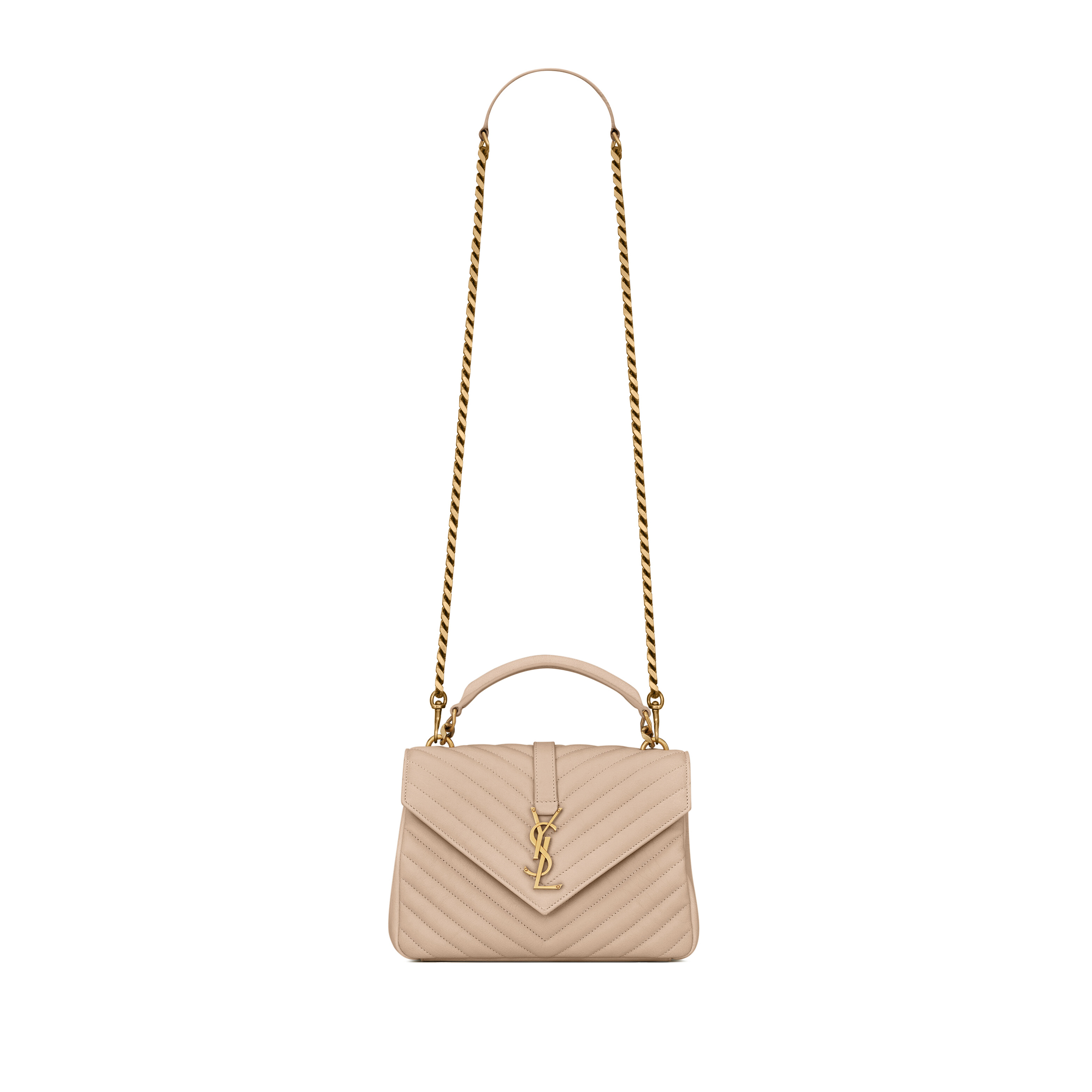 YSL COLLEGE MEDIUM IN QUILTED LEATHER 600279BRM072721 (24*17*6.5cm)